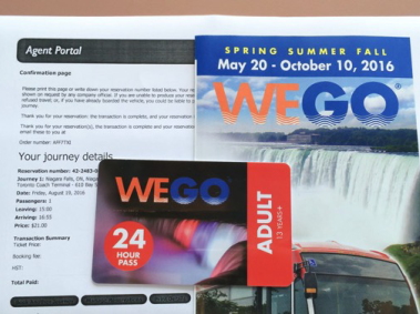 ナイアガラ周遊バス「WEGO」の２４時間チケット/イメージ